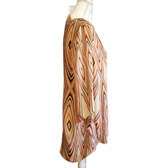 NWT Alice + Olivia Angel Flutter Silk Sleeve Tunic - Picture 7 of 11